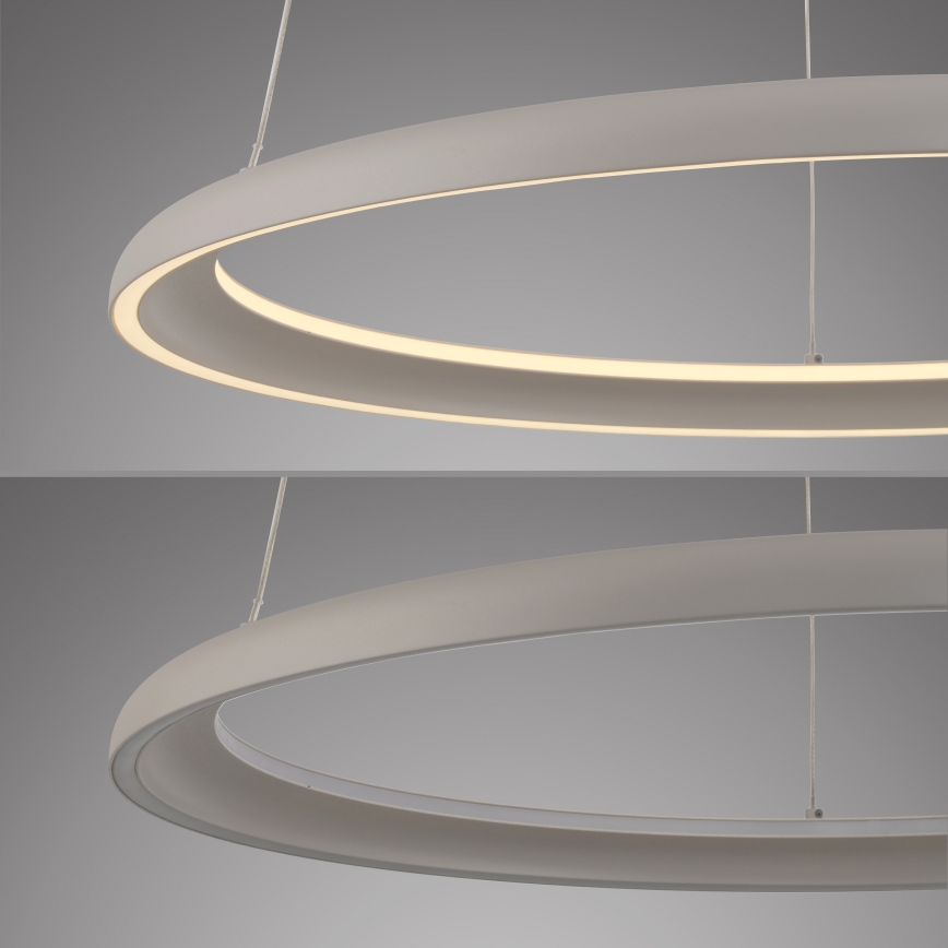 Schöner Wohnen 15570-39 - Suspension LED dimmable sur câble QUILLO LED/36W/230V Ø 60 cm gris