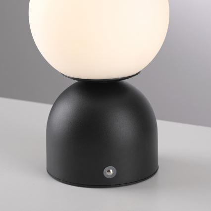 Schöner Wohnen 19218-18 - Lampada da tavolo ricaricabile LED dimmerabile con controllo touch RUDI LED/1,2W/5V 3000-6000K 1200 mAh nera