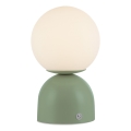 Schöner Wohnen 19218-43 - Lampada da tavolo ricaricabile dimmerabile a sfioramento RUDI LED/1,2W/5V 3000-6000K 1200 mAh verde