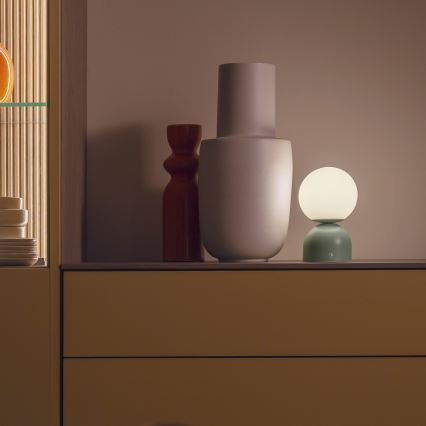 Schöner Wohnen 19218-43 - Lampe de table tactile dimmable rechargeable RUDI LED/1,2W/5V 3000-6000K 1200 mAh verte