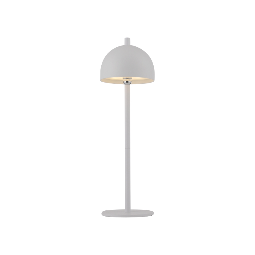 Schöner Wohnen 19244-16 - LED, per Touch dimmbar, wiederaufladbare Außen-Tischleuchte BELLIS LED/2,5W/5V 2600 mAh IP54 weiß