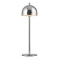 Schöner Wohnen 19244-17 - Dimmbare, wiederaufladbare LED-Touch-Außen-Tischlampe BELLIS LED/2,5W/5V 2600 mAh IP54 hochglänzender Chrom
