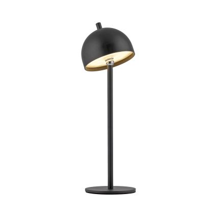 Schöner Wohnen 19244-18 - Lampada da tavolo ricaricabile a LED dimmerabile con comando a sfioramento BELLIS LED/2,5W/5V 2600 mAh IP54 nera