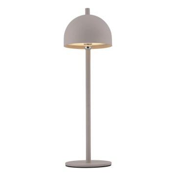 Schöner Wohnen 19244-39 - Lampada da tavolo da esterno ricaricabile a LED dimmerabile a sfioramento BELLIS LED/2,5W/5V 2600 mAh IP54 grigio