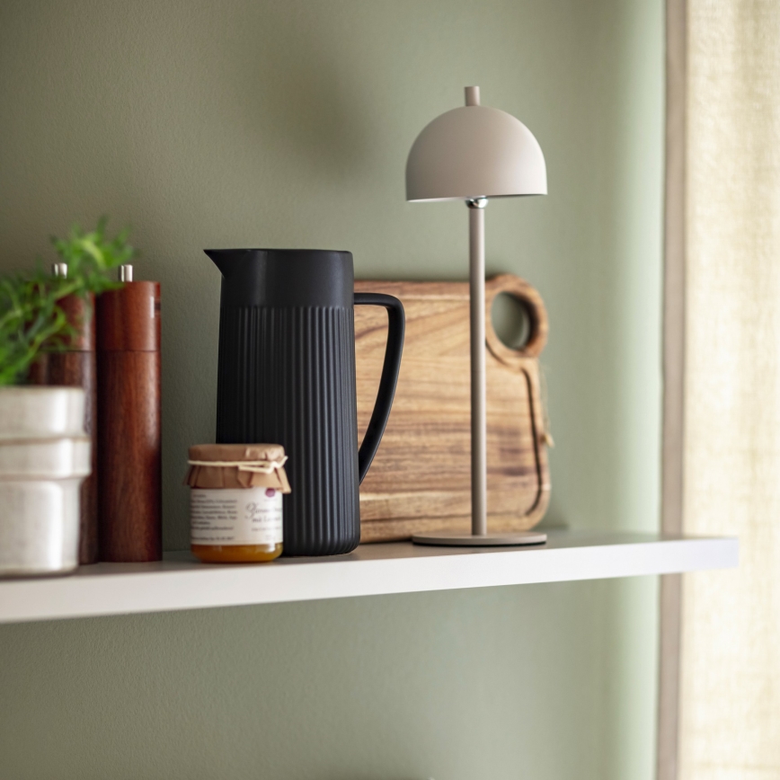 Schöner Wohnen 19244-39 - Lampada da tavolo da esterno ricaricabile a LED dimmerabile a sfioramento BELLIS LED/2,5W/5V 2600 mAh IP54 grigio