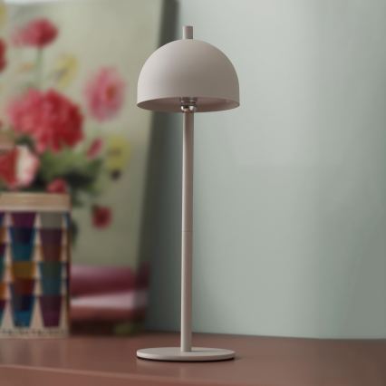 Schöner Wohnen 19244-39 - Lampe de table d'extérieur rechargeable tactile et dimmable BELLIS LED/2,5W/5V 2600 mAh IP54 grise