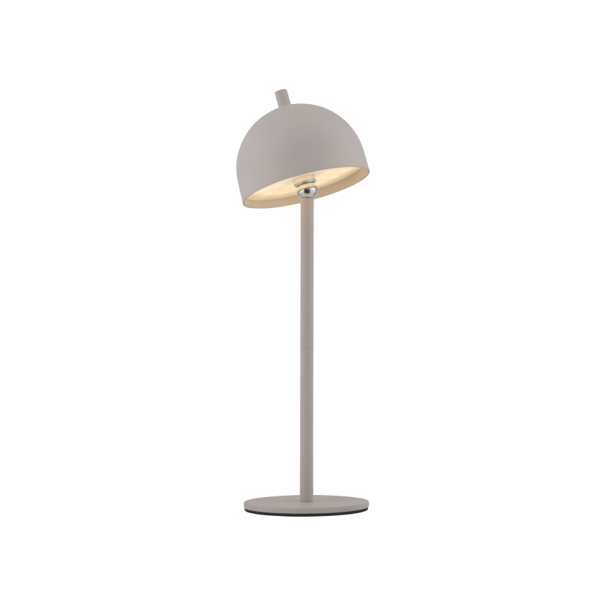 Schöner Wohnen 19244-39 - Lampe de table d'extérieur rechargeable tactile et dimmable BELLIS LED/2,5W/5V 2600 mAh IP54 grise