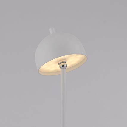 Schöner Wohnen 19245-16 - Lampada da terra per esterni ricaricabile a LED dimmerabile con comando a sfioramento BELLIS LED/2,5W/5V 2600 mAh IP54 bianco