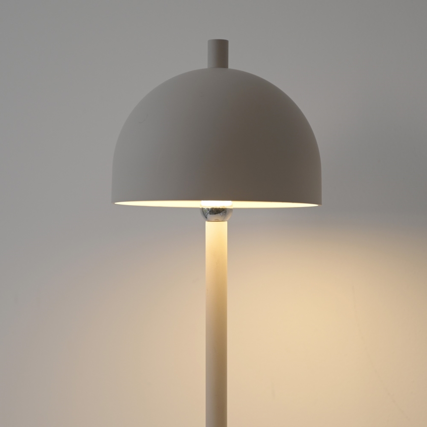 Schöner Wohnen 19245-39 - Lampada da terra ricaricabile per esterni a LED BELLIS, dimmerabile con controllo touch, LED 2,5W/5V, 2600 mAh, IP54, grigio