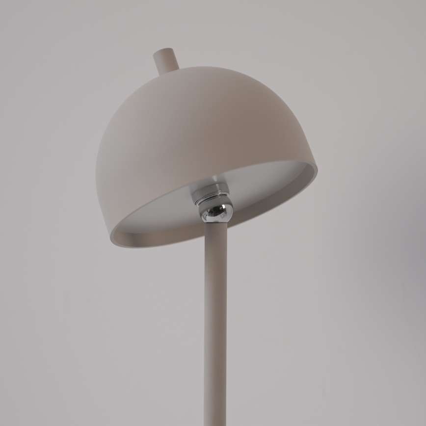 Schöner Wohnen 19245-39 - Lampada da terra ricaricabile per esterni a LED BELLIS, dimmerabile con controllo touch, LED 2,5W/5V, 2600 mAh, IP54, grigio
