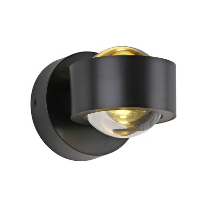 Schöner Wohnen 19331-18 - Lampada da parete LED CHIA 2xLED/2W/230V, nero
