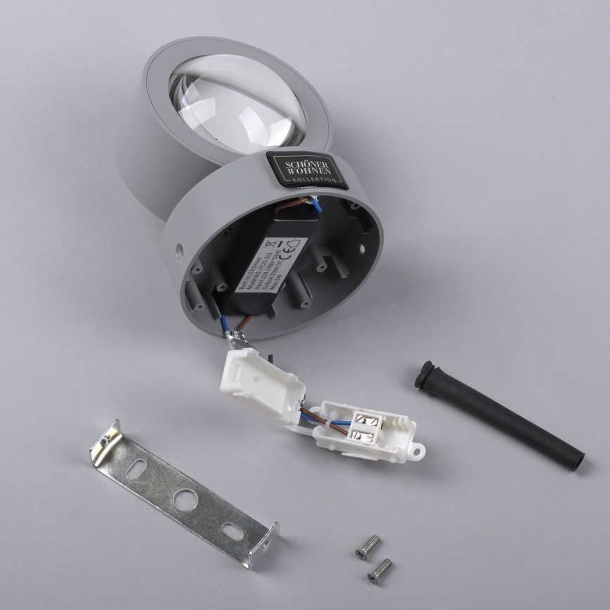 Schöner Wohnen 19331-21 - Lampada da parete LED CHIA 2xLED/2W/230V antracite