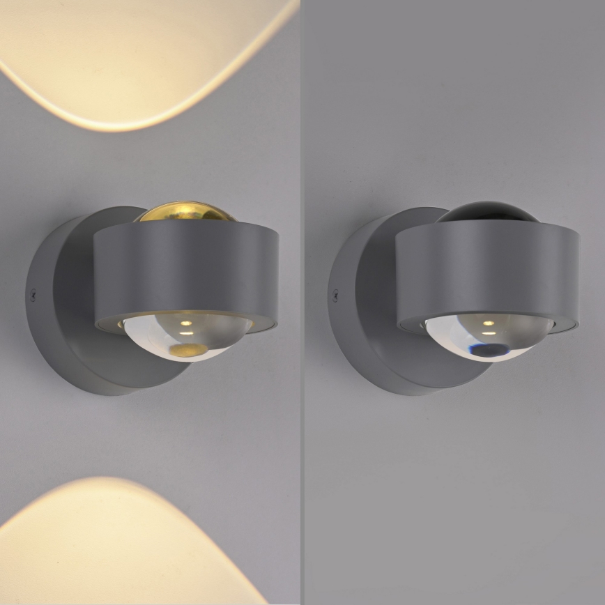 Schöner Wohnen 19331-21 - LED-Wandleuchte CHIA 2xLED/2W/230V anthrazit
