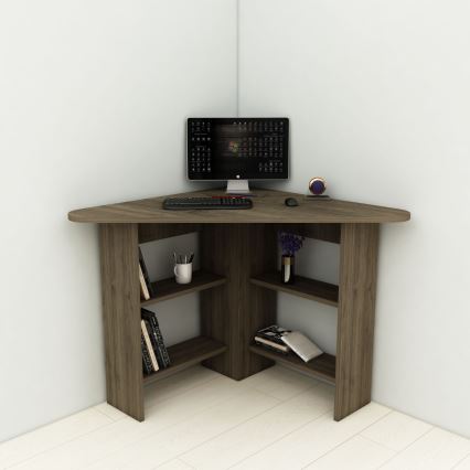 Schreibtisch CORNER 73,8x80 cm braun