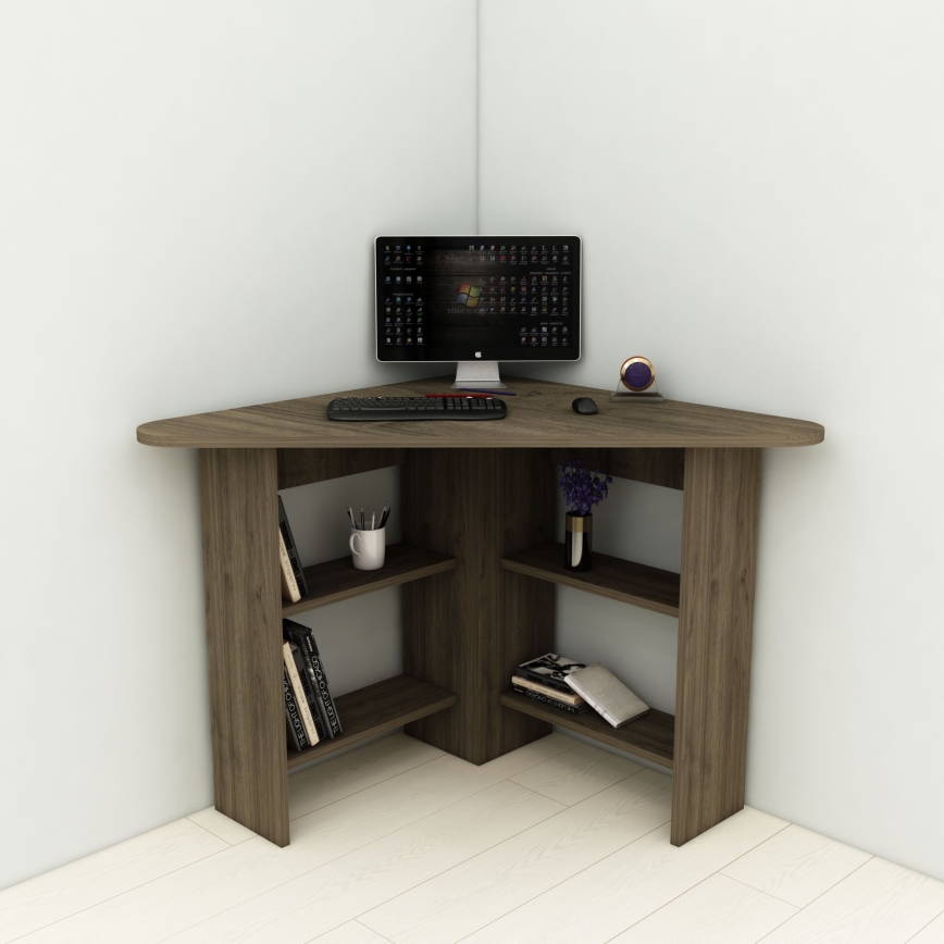 Schreibtisch CORNER 73,8x80 cm braun