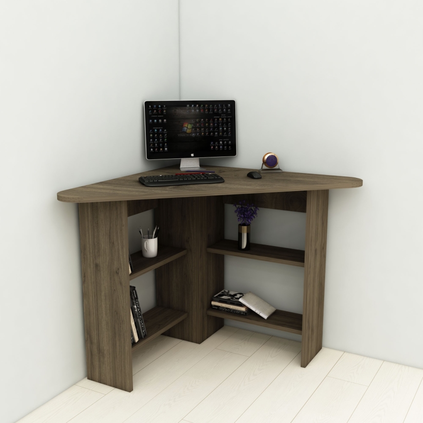 Schreibtisch CORNER 73,8x80 cm braun