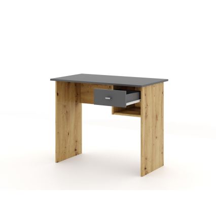 Schreibtisch RICO Artisan-Eiche/Grau