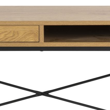 Schreibtisch SARON Eiche/schwarz