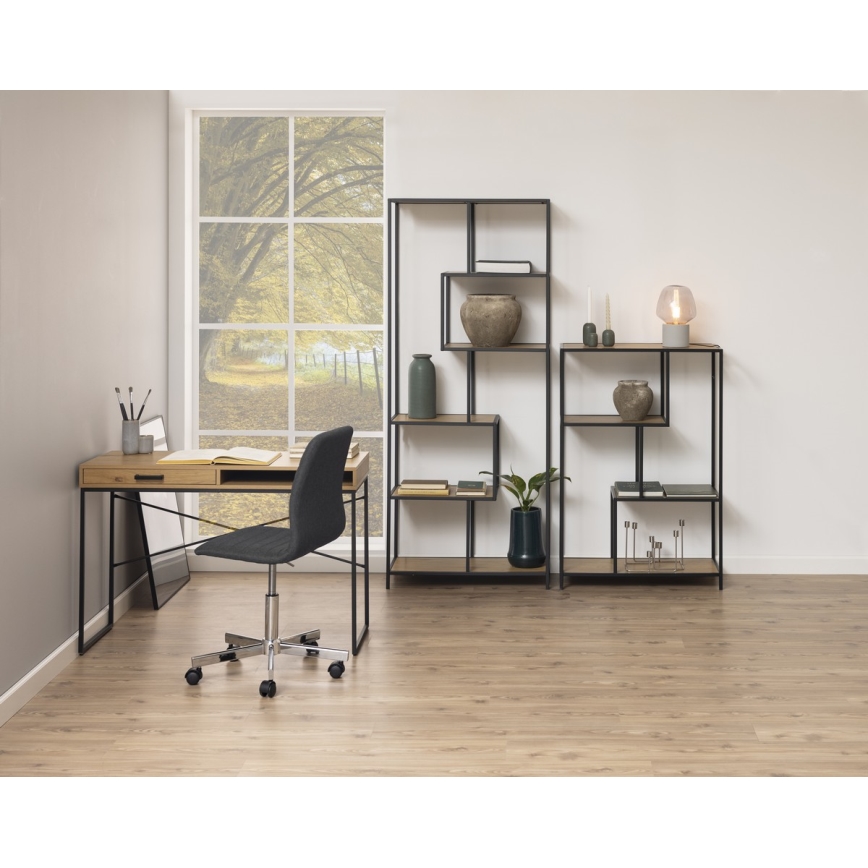 Schreibtisch SARON Eiche/schwarz