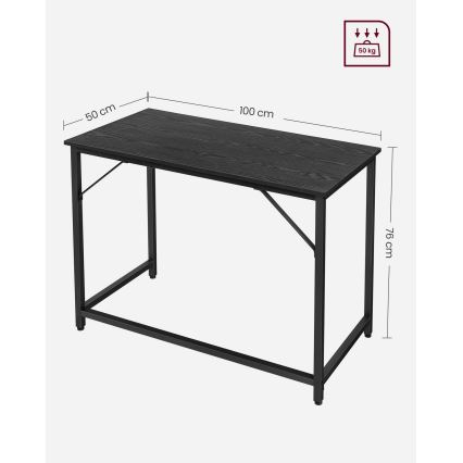 Schreibtisch SOLEA, schwarz