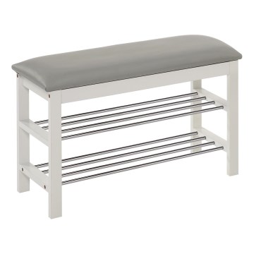 Schuhregal 48x81 cm weiß/grau