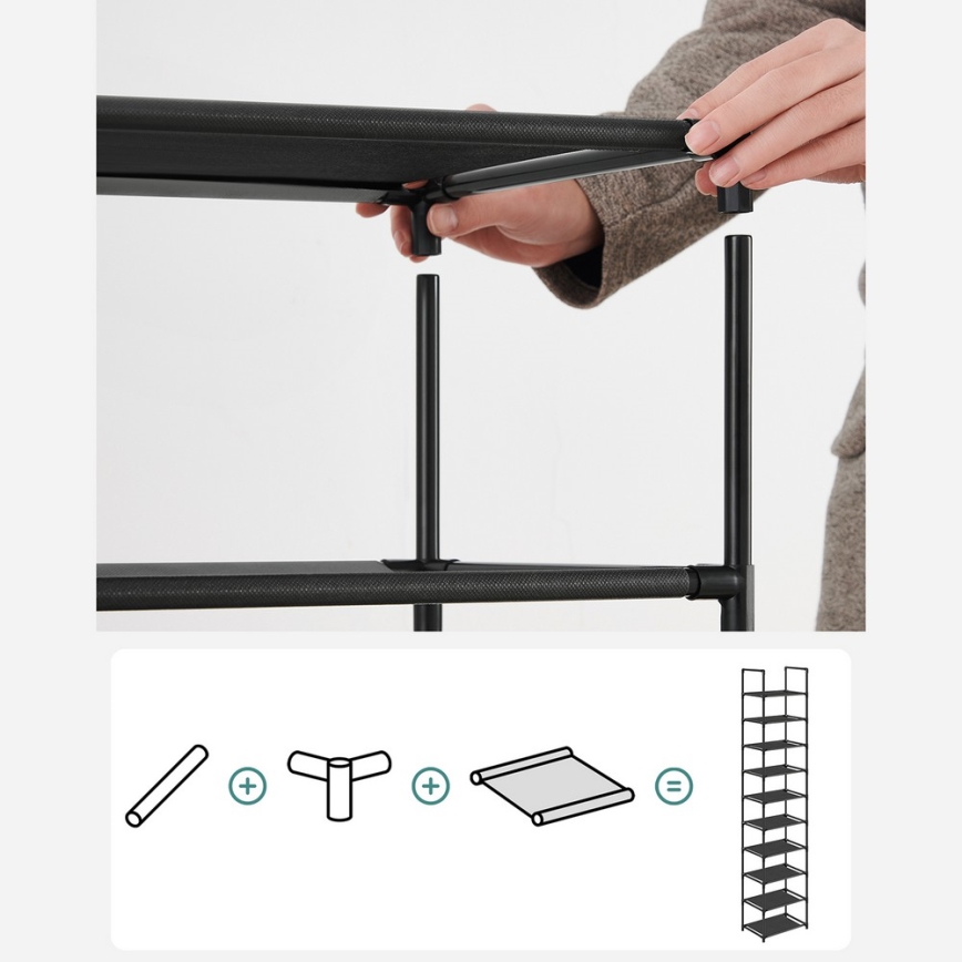 Schuhschrank ALVORO schwarz