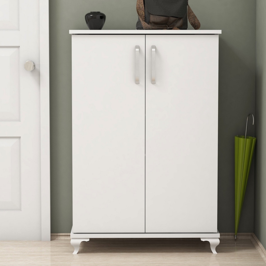 Schuhschrank ASTA 100x72 cm weiß