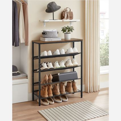 Schuhschrank DAVOR braun/schwarz