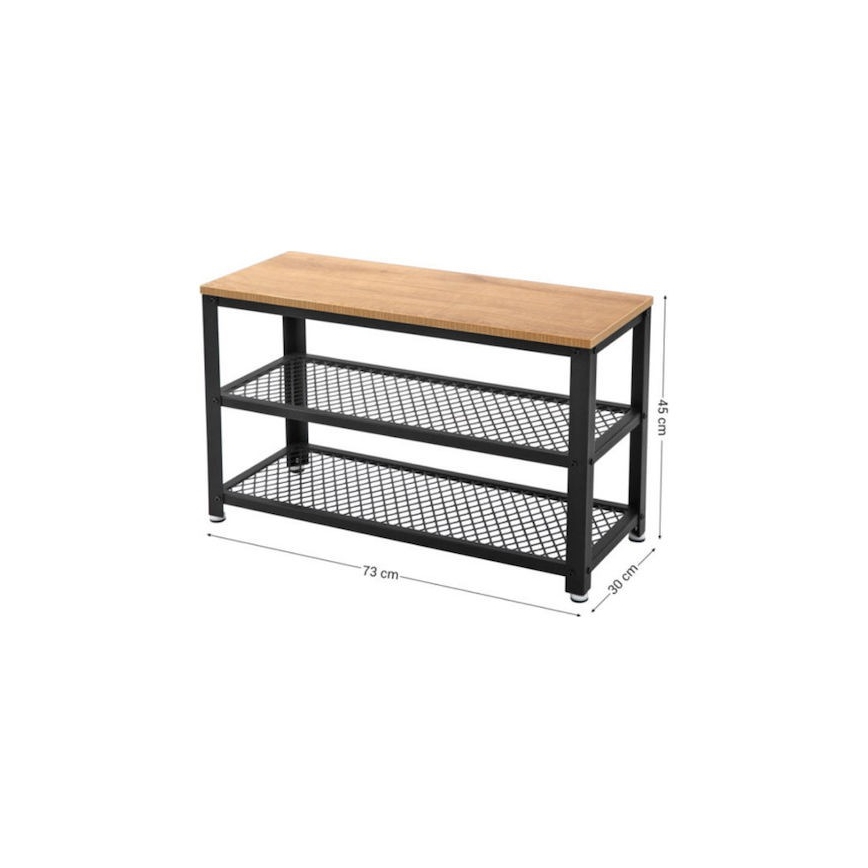 Schuhschrank DAVOR braun/schwarz