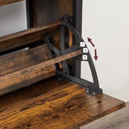 Schuhschrank FIRA, Braun/Schwarz