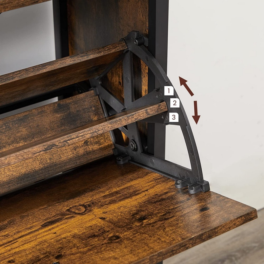 Schuhschrank FIRA, Braun/Schwarz