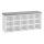 Schuhschrank VOREN 105x48x30 cm weiß/grau