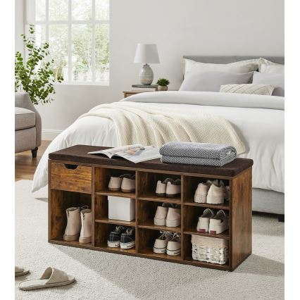 Schuhschrank VOREN Braun/Schwarz