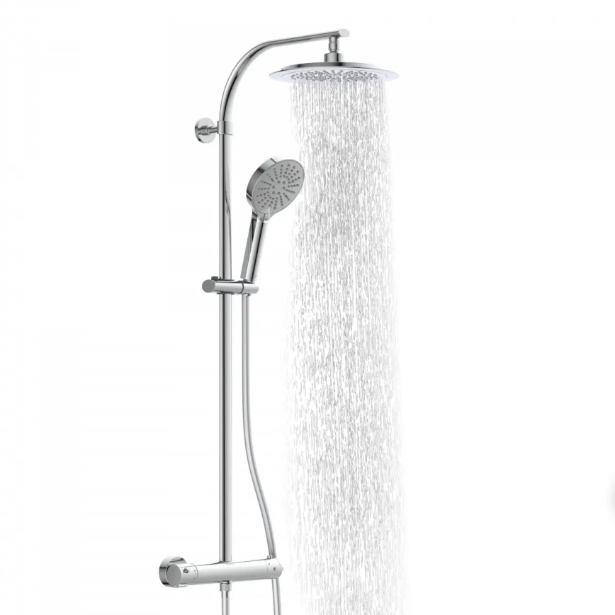 Schütte 60046 - Duschset mit Thermostatarmatur MADURA FRESH glänzender Chrom