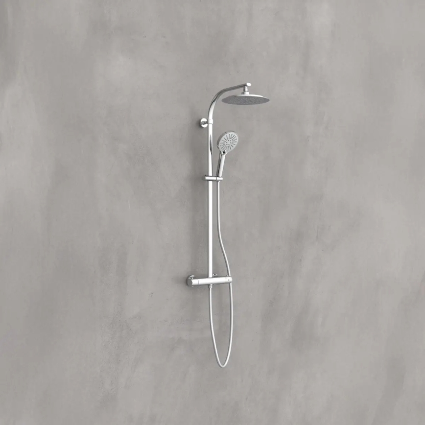 Schütte 60046 - Ensemble de douche avec mitigeur thermostatique MADURA FRESH, chrome brillant