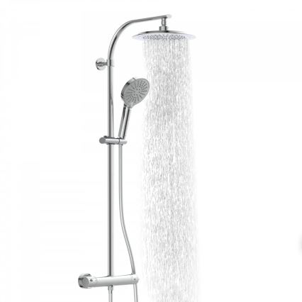 Schütte 60046 - Ensemble de douche avec mitigeur thermostatique MADURA FRESH, chrome brillant