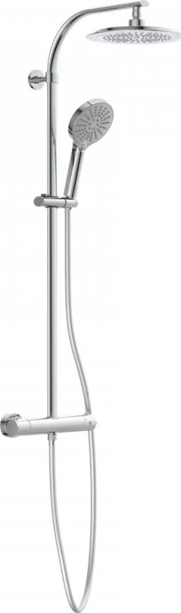 Schütte 60046 - Set doccia con miscelatore termostatico MADURA FRESH, cromato lucido