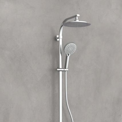 Schütte 60046 - Set doccia con miscelatore termostatico MADURA FRESH, cromato lucido