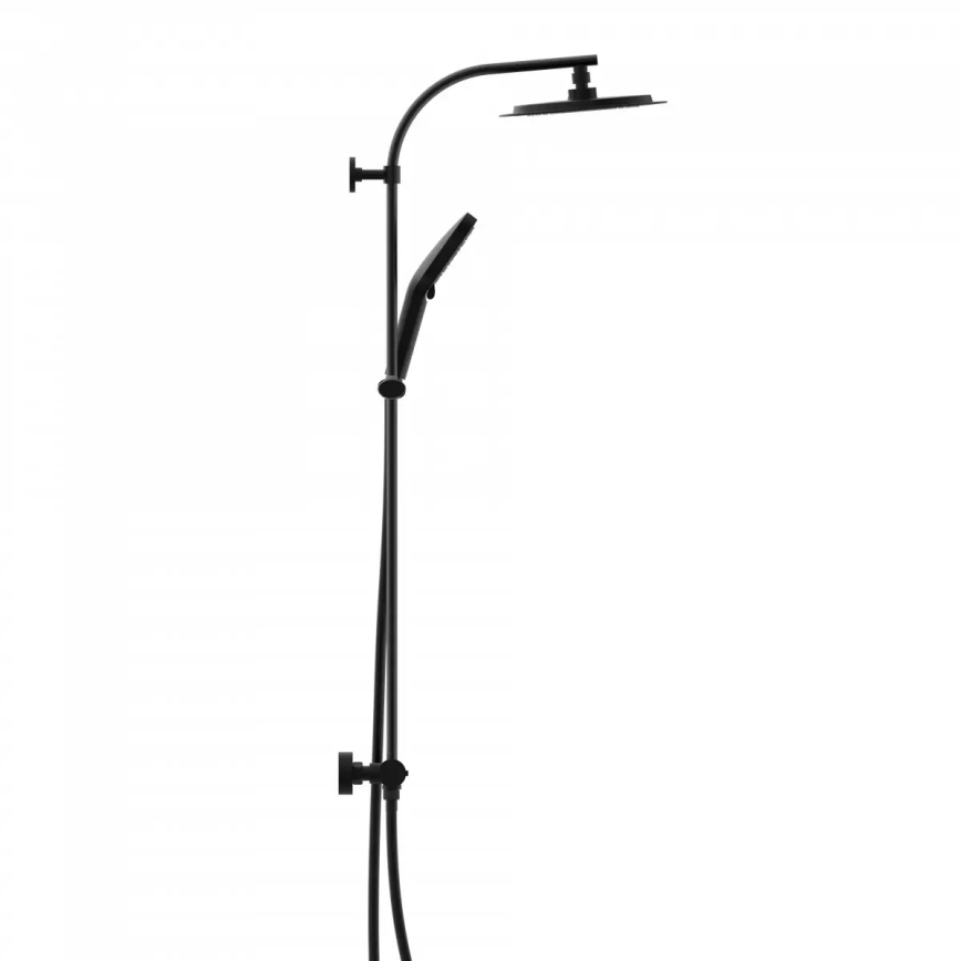 Schütte 60076 - Duschset mit thermostatischer Armatur MADURA FRESH schwarz