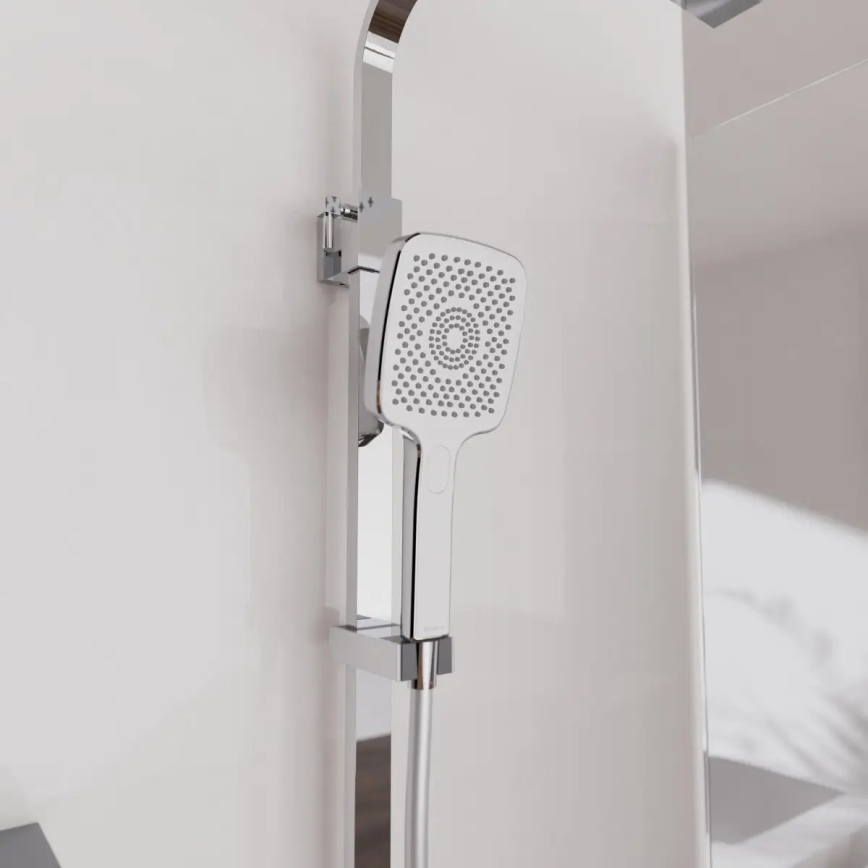 Schütte 60530 - Duschgarnitur mit Thermostatarmatur OCEAN, glänzender Chrom