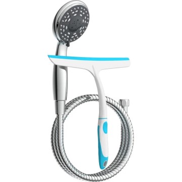 Schütte 64197 - Kit de douche chrome brillant + raclette pour parois de douche