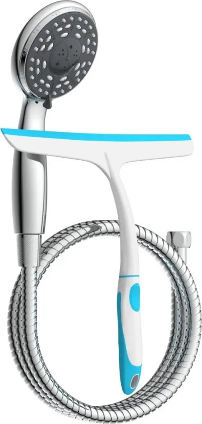 Schütte 64197 - Kit doccia in cromo lucido + tergivetro per vetro