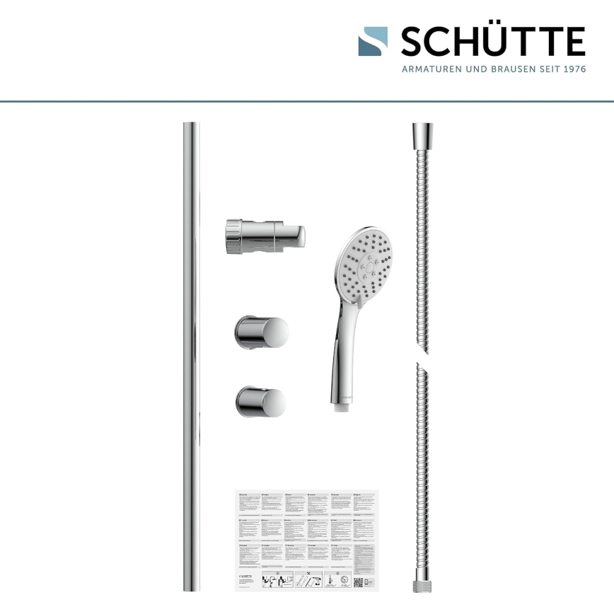 Schütte 64830 - Duschgarnitur NAPOLI, glänzender Chrom