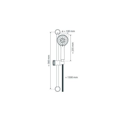 Schütte 64830 - Duschgarnitur NAPOLI, glänzender Chrom