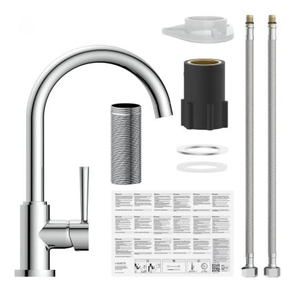 Schütte 79116 - Miscelatore per lavello CORNWALL cromo lucido