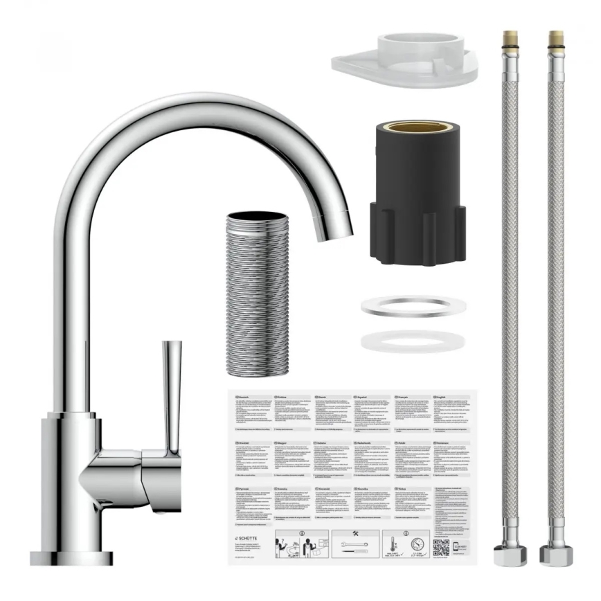 Schütte 79116 - Miscelatore per lavello CORNWALL cromo lucido