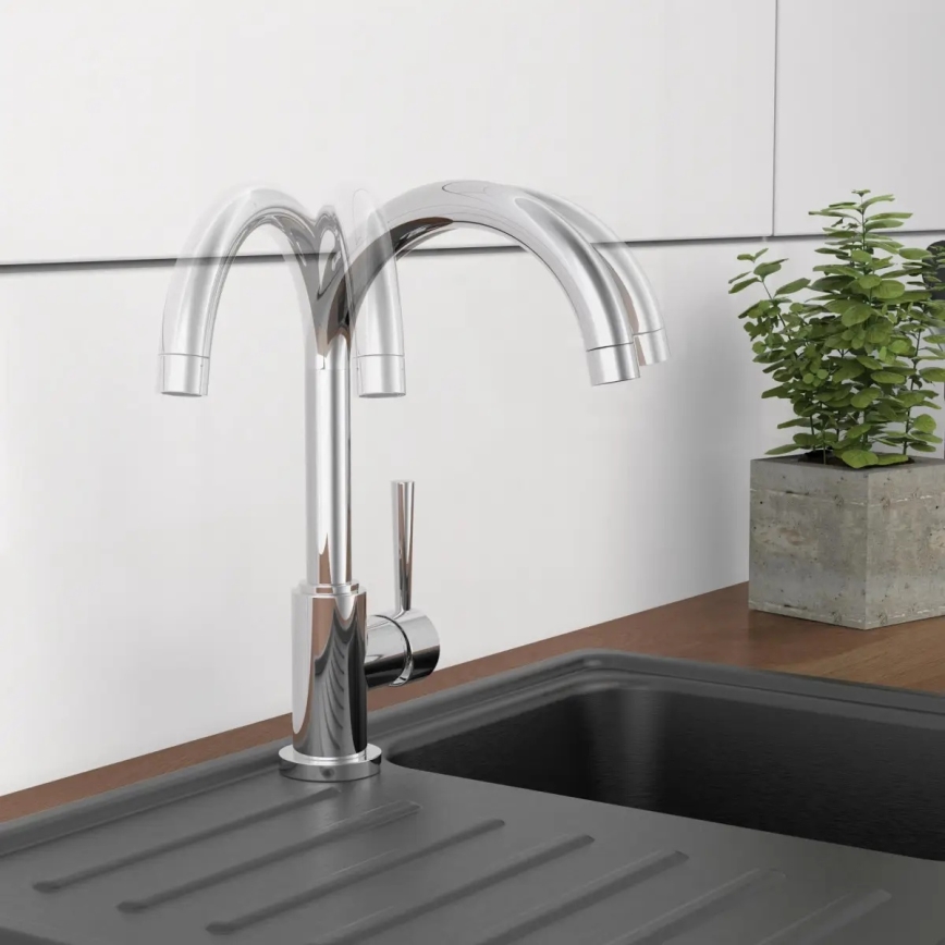 Schütte 79119 - Miscelatore per lavello CORNWALL cromato lucido