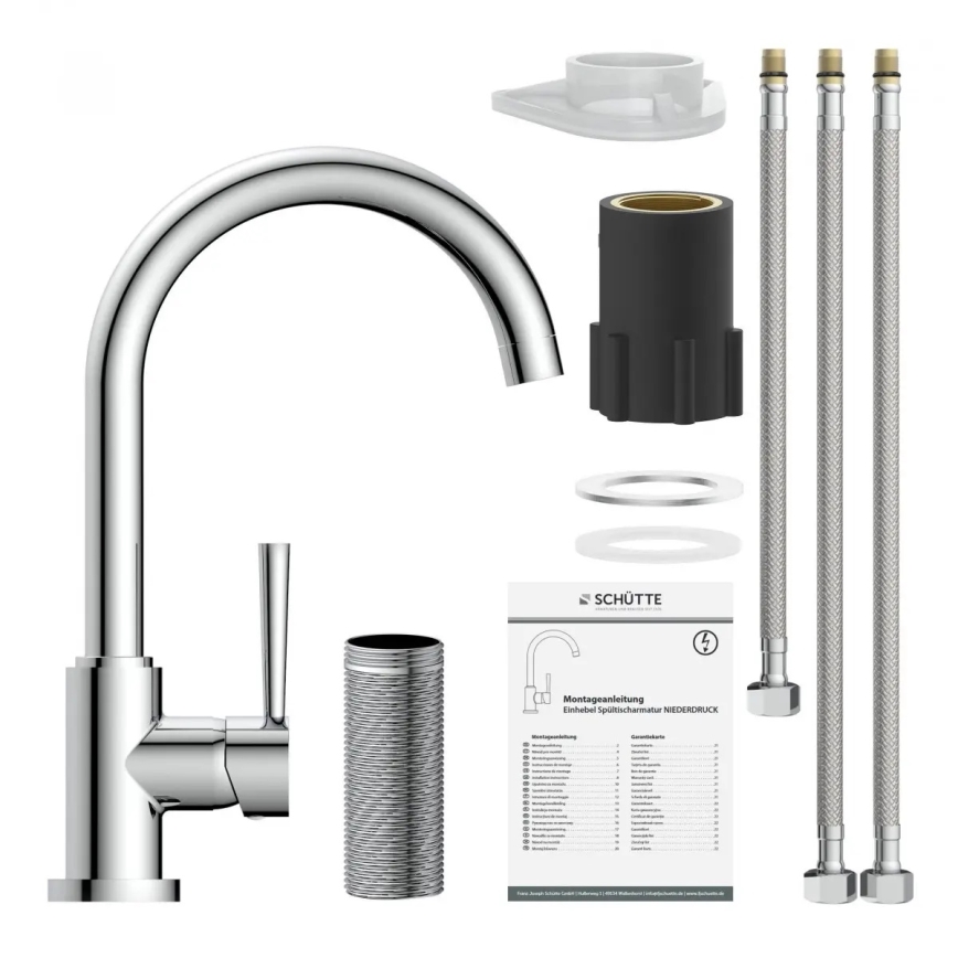 Schütte 79119 - Miscelatore per lavello CORNWALL cromato lucido