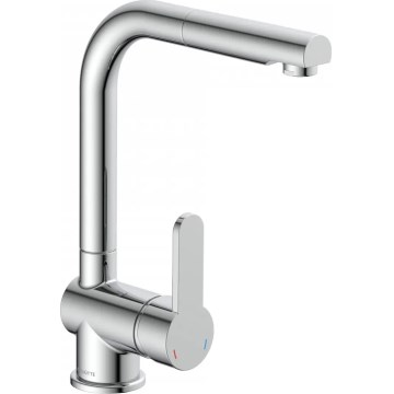 Schütte 79700 - Mitigeur d'évier LONDON avec douchette extractible, chrome brillant