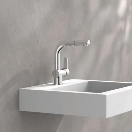 Schütte 79710 - Mitigeur d'évier LONDON à douchette extractible, finition chrome brillant